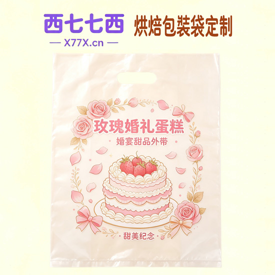 玫瑰婚礼蛋糕婚宴甜品外带手提袋定制
